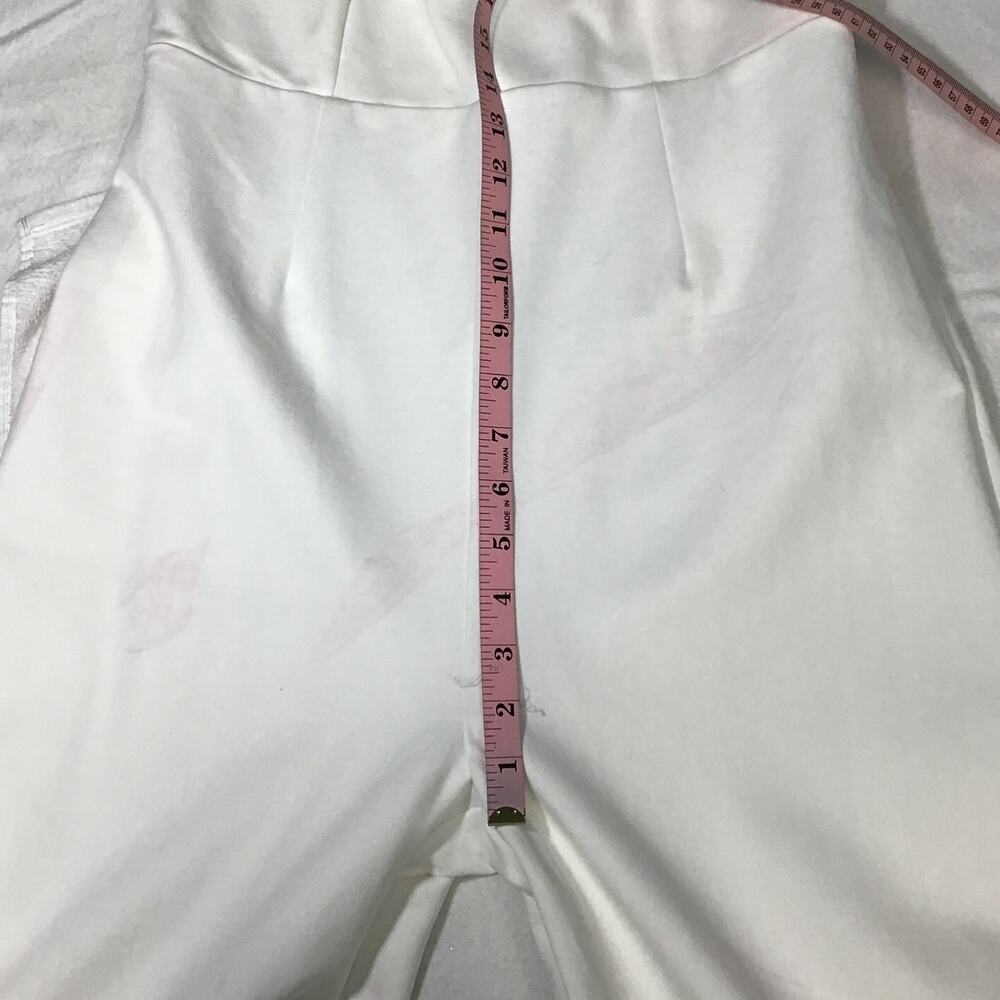 LULU'S M Enticing Endeavors White Square Neck Straight Leg Jumpsuit B84 - Picture 7 of 10